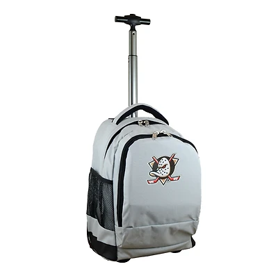 MOJO Gray Anaheim Ducks 19'' Premium Wheeled Backpack