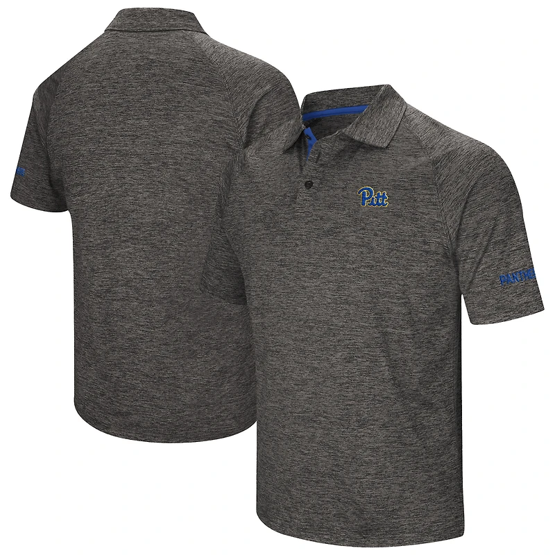 Men's Colosseum Navy Pitt Panthers Down Swing Polo