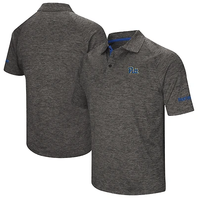 Men's Colosseum Navy Pitt Panthers Down Swing Polo