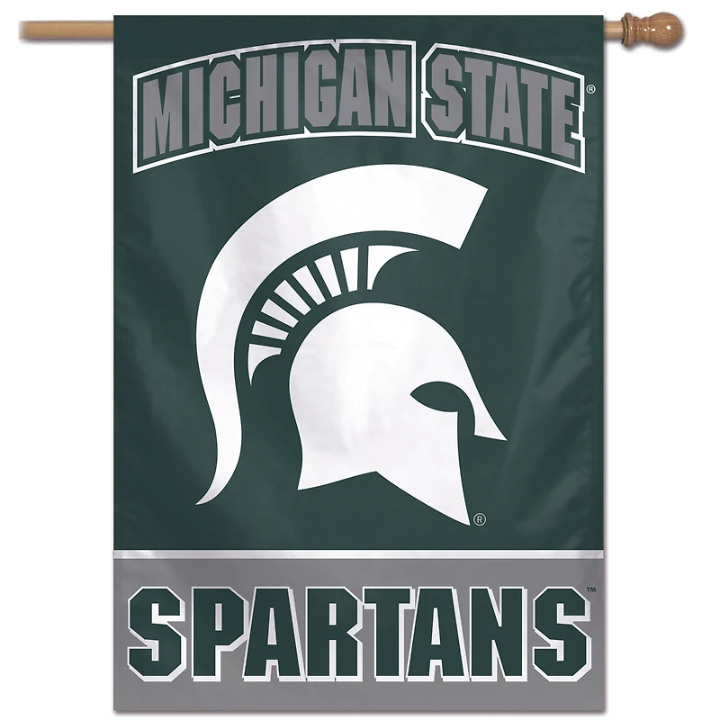WinCraft Michigan State Spartans 28" x 40" Primary Logo Single-Sided Vertical Banner