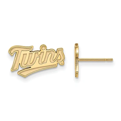 Women's Minnesota Twins Gold-Plated Small Post Earrings
