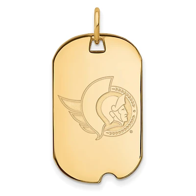Women's Ottawa Senators Gold Plated Small Dog Tag
