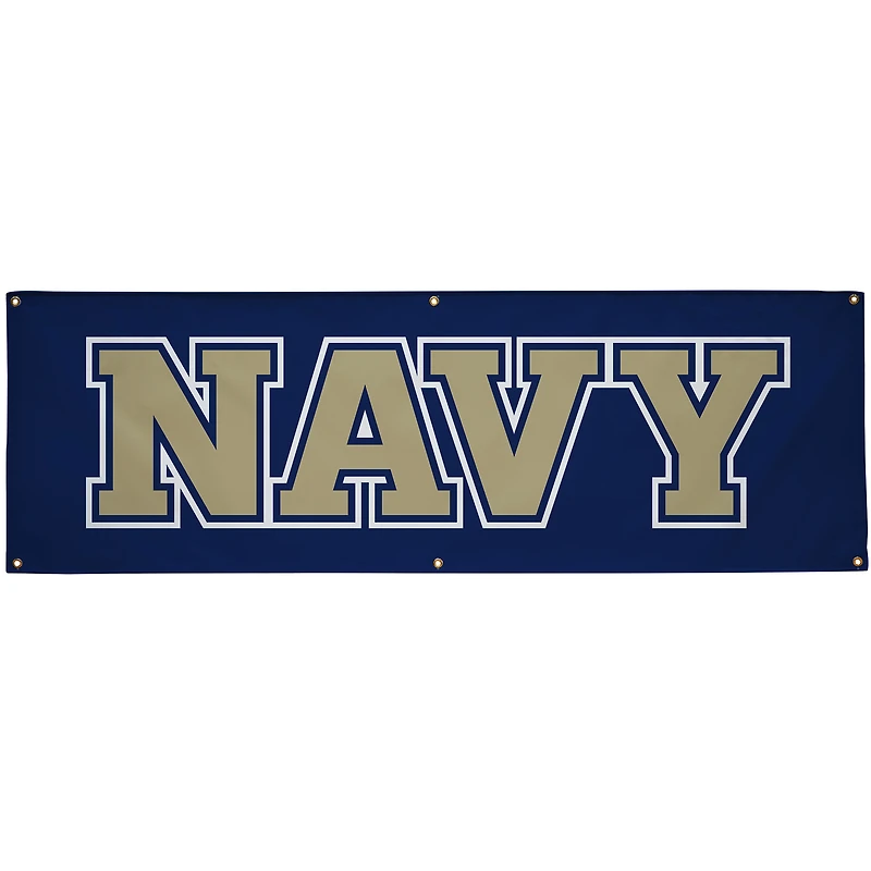 Navy Midshipmen 2' x 6' Wordmark Vinyl Banner