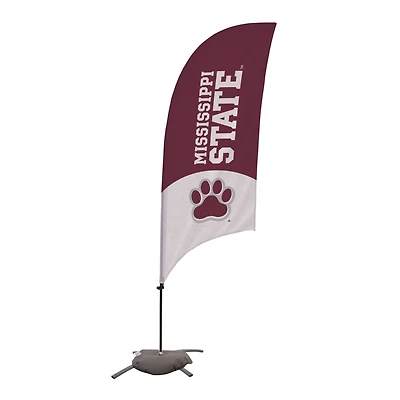 Mississippi State Bulldogs 7.5' Wordmark Razor Feather Flag with Base