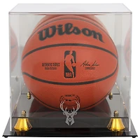 Milwaukee Bucks Golden Classic Team Logo Basketball Display Case