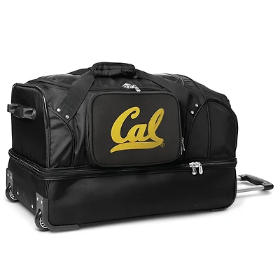 MOJO Cal Bears Black 27'' 2-Wheel Drop Bottom Rolling Duffel Bag