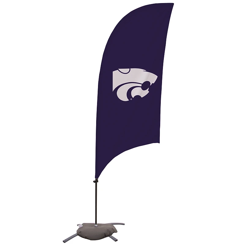 Kansas State Wildcats 7.5' Razor Feather Stake Flag with Base