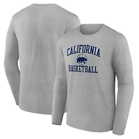 Men's Heathered Gray Cal Bears In Bounds Long Sleeve T-Shirt