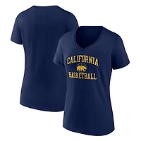 Women's Navy Cal Bears In Bounds V-Neck T-Shirt