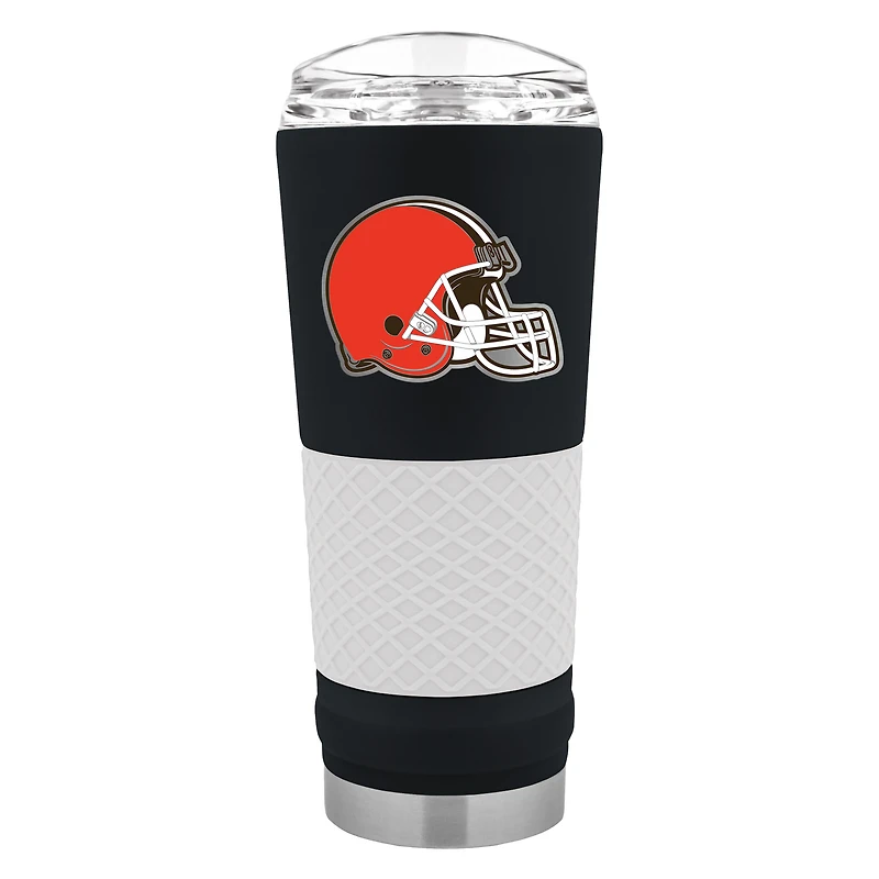 Black Cleveland Browns 24oz. Powder Coated Draft Travel Mug