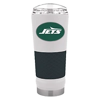 White New York Jets 24oz. Powder Coated Draft Travel Mug