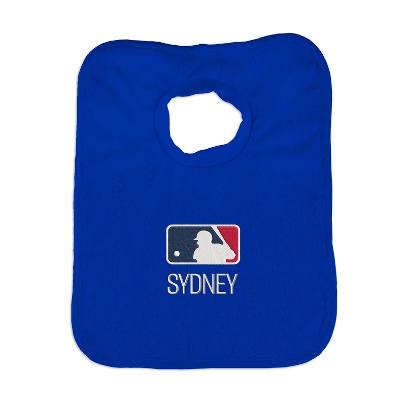 Infant Royal MLB Personalized Bib