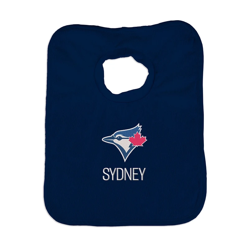 Infant Navy Toronto Blue Jays Personalized Bib