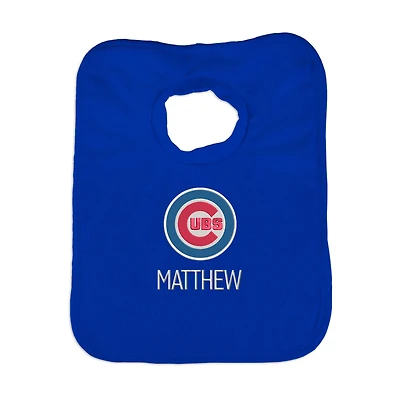 Infant Royal Chicago Cubs Personalized Bib