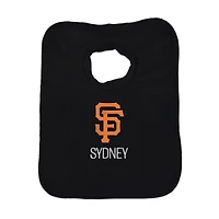 Infant Black San Francisco Giants Personalized Bib