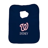 Infant Navy Washington Nationals Personalized Bib