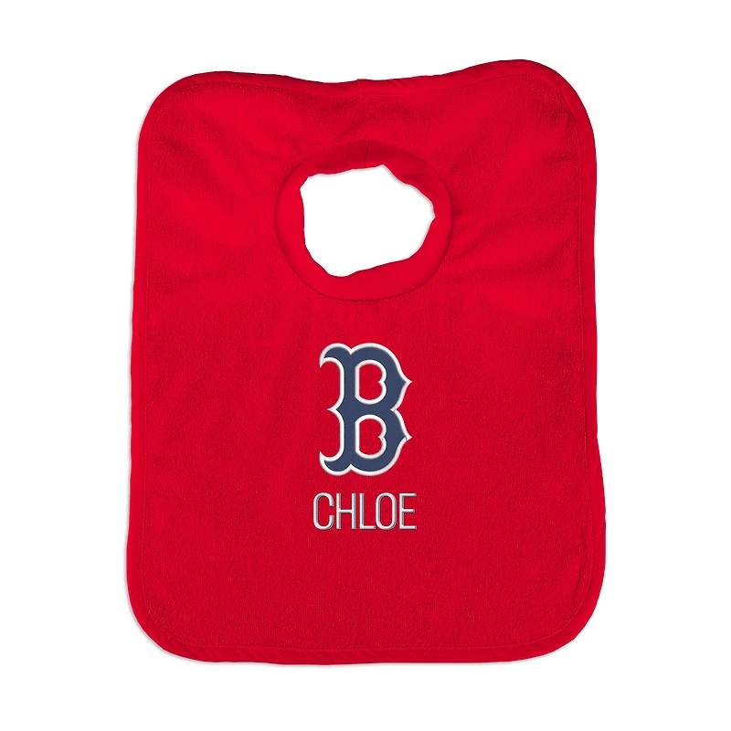 Infant Red Boston Red Sox Personalized Bib
