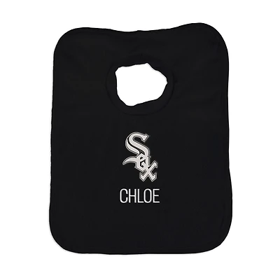 Infant Black Chicago White Sox Personalized Bib