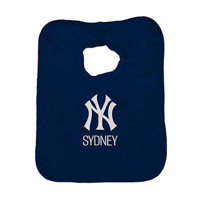 Infant Navy New York Yankees Personalized Bib