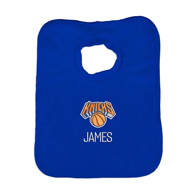 Infant Royal New York Knicks Personalized Bib