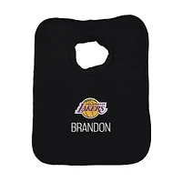 Infant Black Los Angeles Lakers Personalized Bib