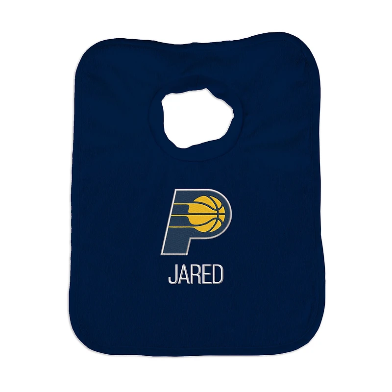 Infant Navy Indiana Pacers Personalized Bib