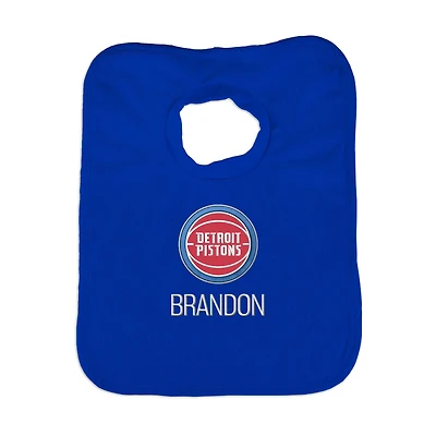 Infant Royal Detroit Pistons Personalized Bib