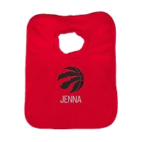 Infant Red Toronto Raptors Personalized Bib