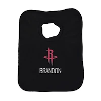 Infant Black Houston Rockets Personalized Bib