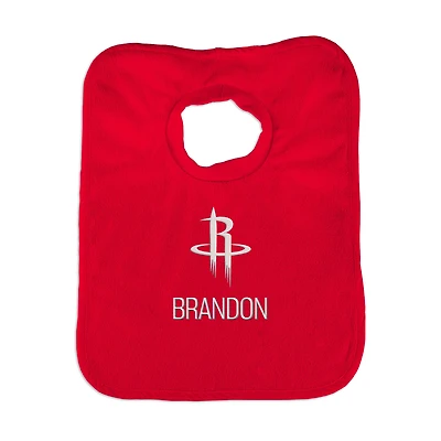 Infant Red Houston Rockets Personalized Bib