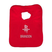 Infant Red Houston Rockets Personalized Bib