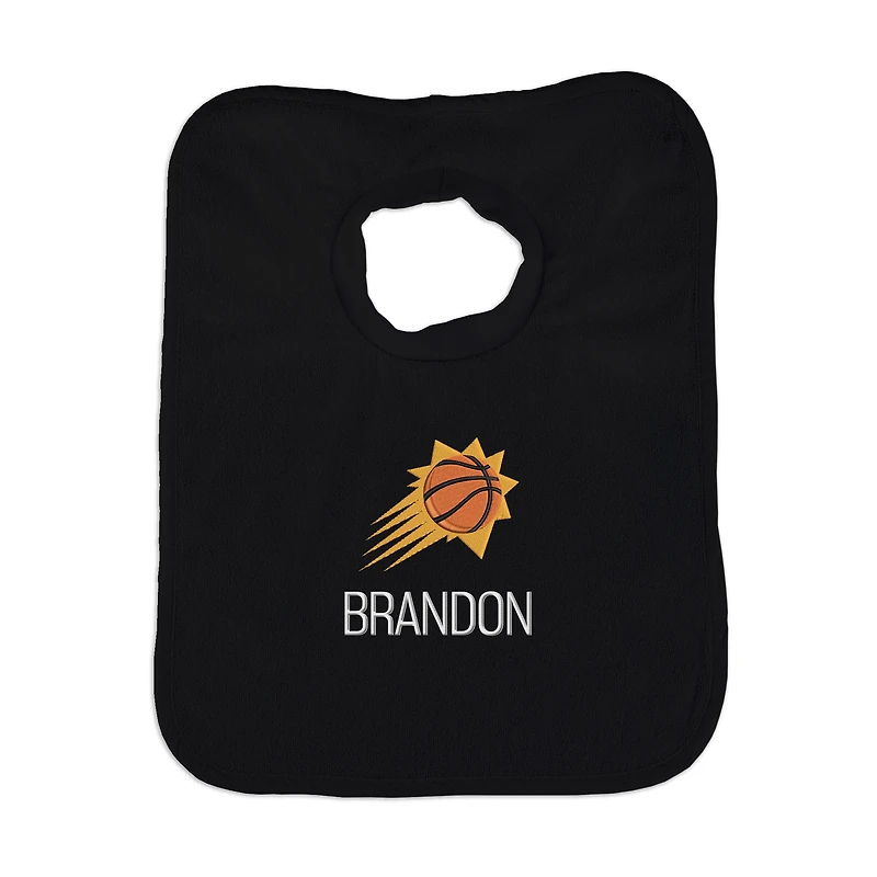 Infant Black Phoenix Suns Personalized Bib
