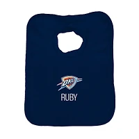 Infant Navy Oklahoma City Thunder Personalized Bib