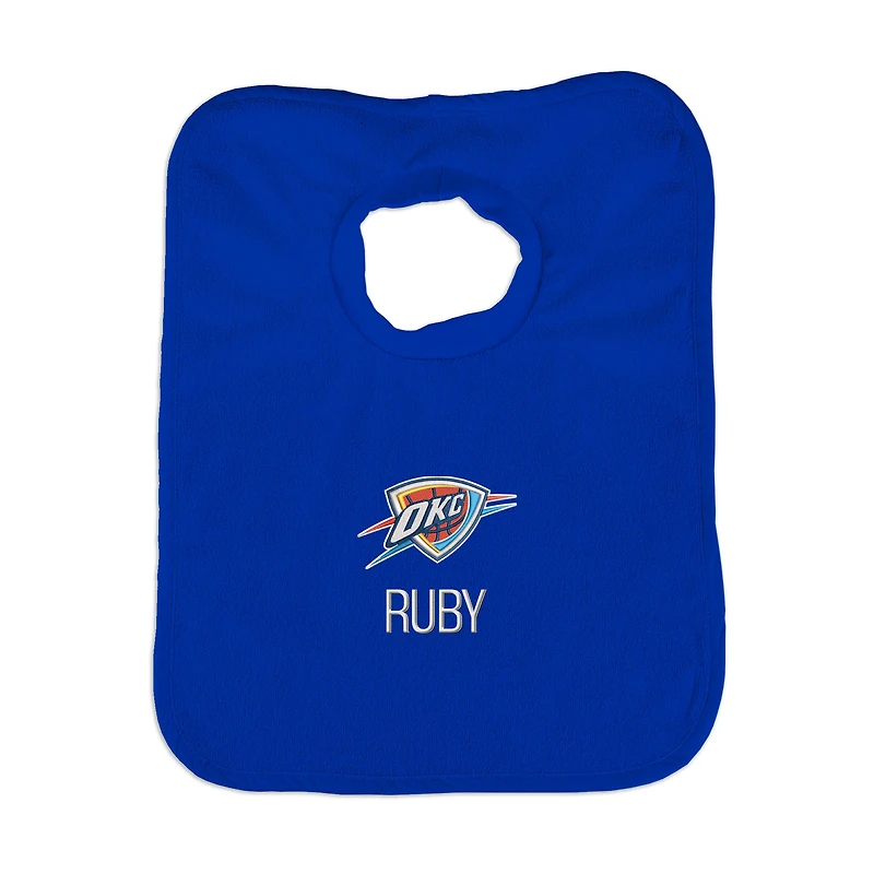 Infant Royal Oklahoma City Thunder Personalized Bib
