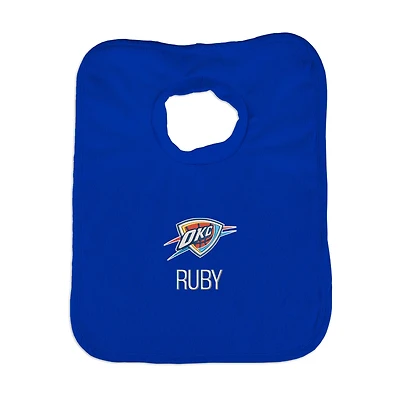 Infant Royal Oklahoma City Thunder Personalized Bib