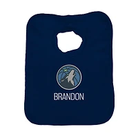 Infant Navy Minnesota Timberwolves Personalized Bib
