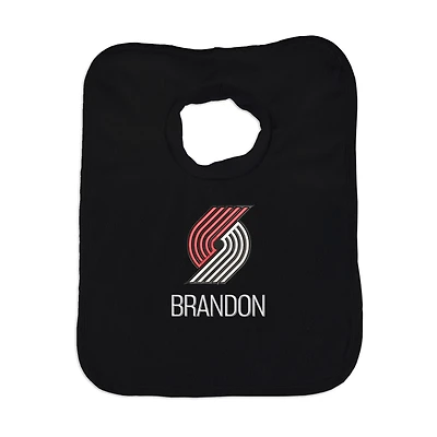 Infant Black Portland Trail Blazers Personalized Bib