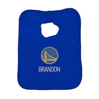 Infant Royal Golden State Warriors Personalized Bib