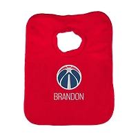 Infant Red Washington Wizards Personalized Bib