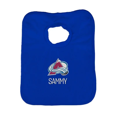 Infant Royal Colorado Avalanche Personalized Bib