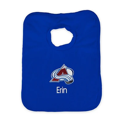 Infant Royal Colorado Avalanche Personalized Bib