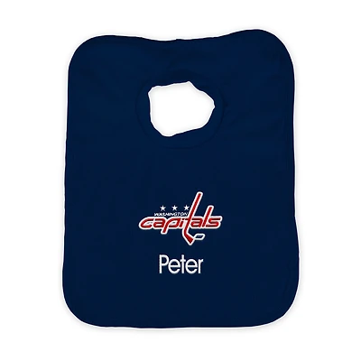 Infant Navy Washington Capitals Personalized Bib