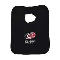 Infant Black Carolina Hurricanes Personalized Bib