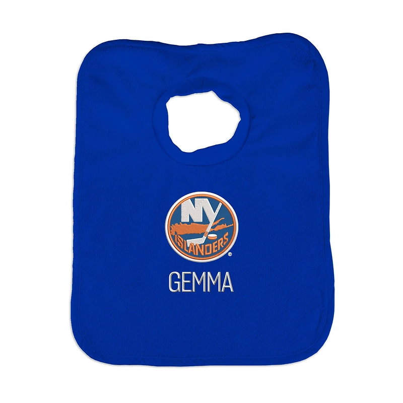 Infant Royal New York Islanders Personalized Bib