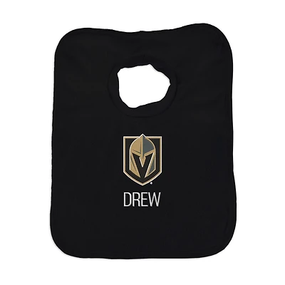 Infant Black Vegas Golden Knights Personalized Bib