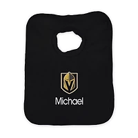 Infant Black Vegas Golden Knights Personalized Bib