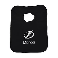Infant Black Tampa Bay Lightning Personalized Bib
