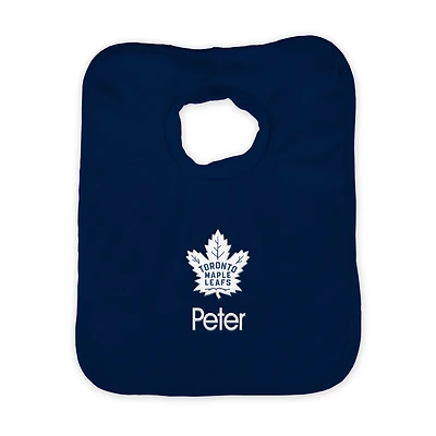 Infant Navy Toronto Maple Leafs Personalized Bib