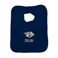 Infant Navy Nashville Predators Personalized Bib