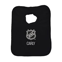 Infant Black NHL Personalized Bib